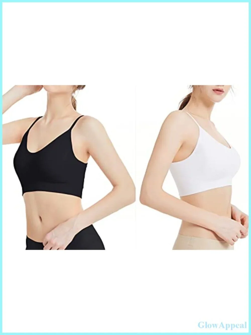 Seamless Padded Bralette 3-Pack Medium Support Sleep Yoga Sports Bra